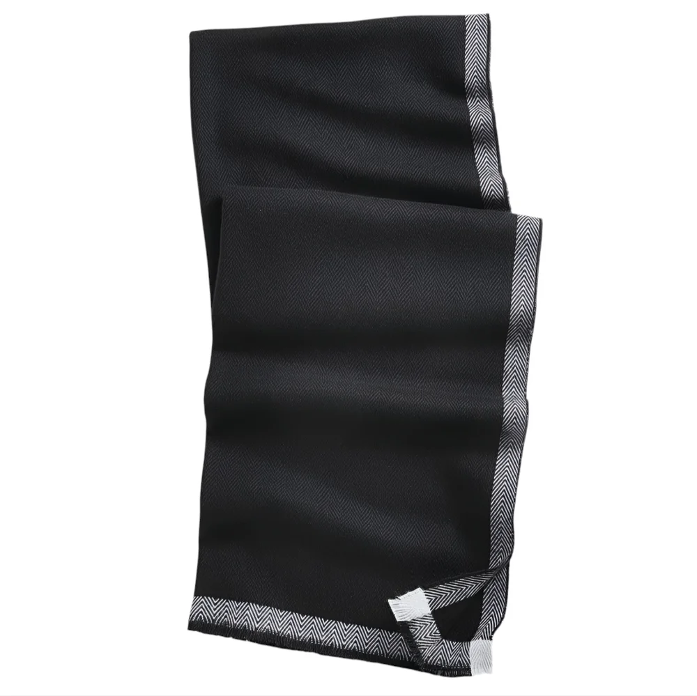 NWT Alfani Men's Solid Tipped Scarf Black Size Regular